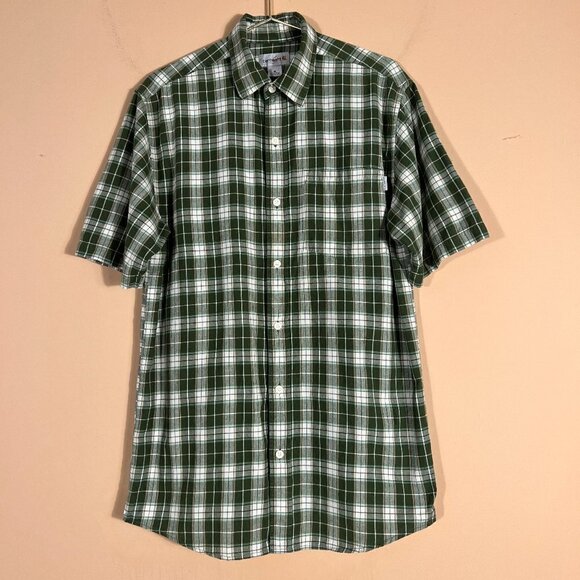 Carhartt Mens Plaid Short Sleeve Shirt - Picture 1 of 6